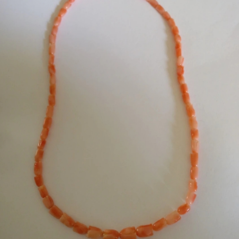 🇨🇦 Vintage 80s genuine coral chocker necklace - Picture 4 of 9